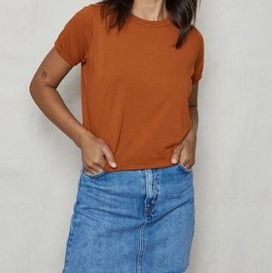 Back Beat Rags Ochre Vintage Crop top
